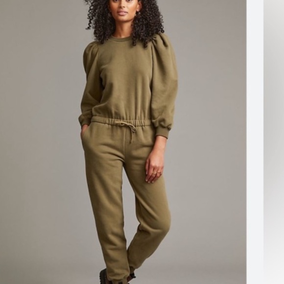 MADELEINE THOMPSON Molly Sweatsuit Puff Sleeve Jumpsuit - Picture 1 of 7